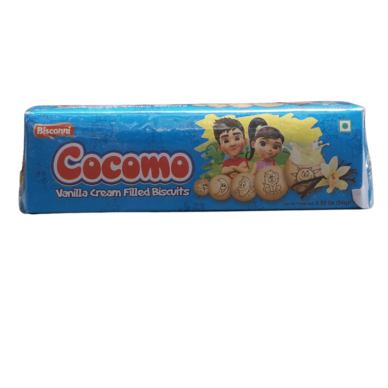 Bisconni Cocomo Vanilla Filled Biscuits, 94g - jaldi