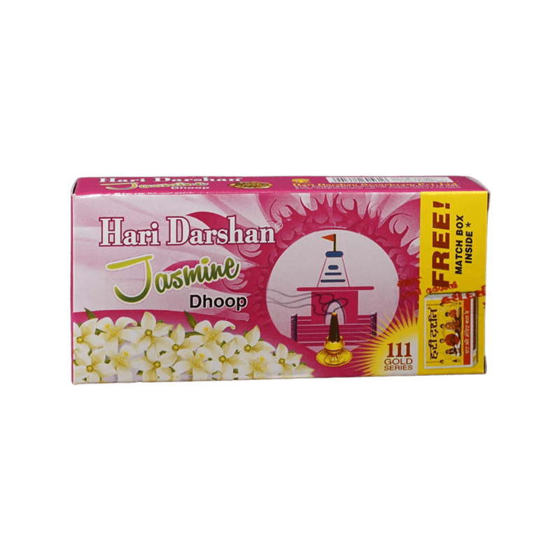 Hari Darshan Jasmine Dhoop, 10 Sticks - jaldi