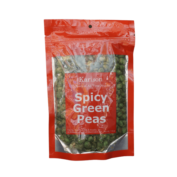 Karison Spicy Green Peas, 7.5oz - jaldi