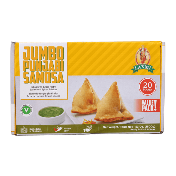 Laxmi Jumbo Punjabi Samosa, 53oz - jaldi