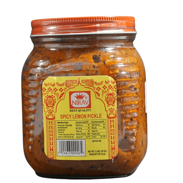 Nirav Lemon Pickle, 32oz - jaldi