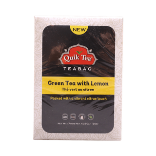 Quik Tea Green Tea With Lemon Teabags, 120g - jaldi