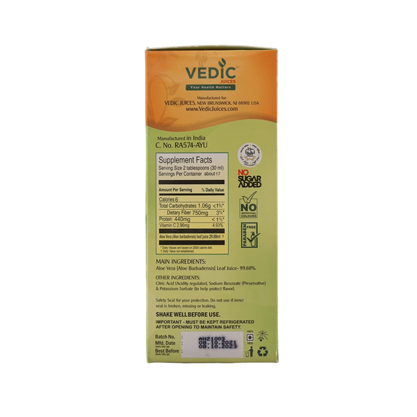 Vedic Aloe Vera, 500ml - jaldi