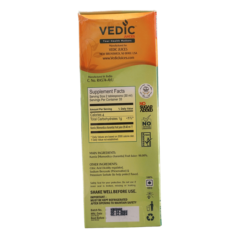 Vedic Karela Juice, 1l - jaldi