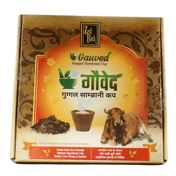 Zed Black Guggal Sambrani Cup, 12ct - jaldi