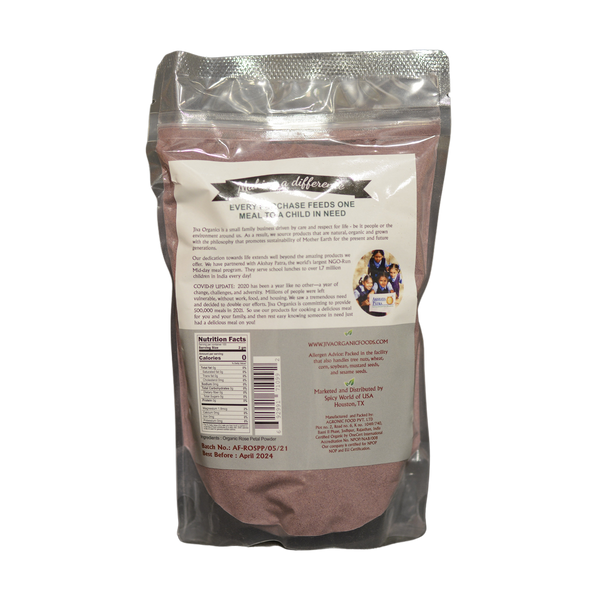 Jiva Organic Rose Petal Powder, 200g